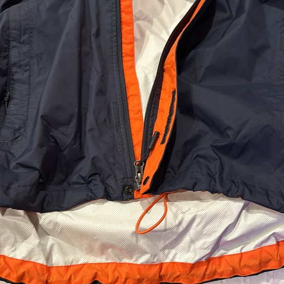 The North Face Men’s Windbreaker Orange/Navy Jacket - Picture 5 of 8
